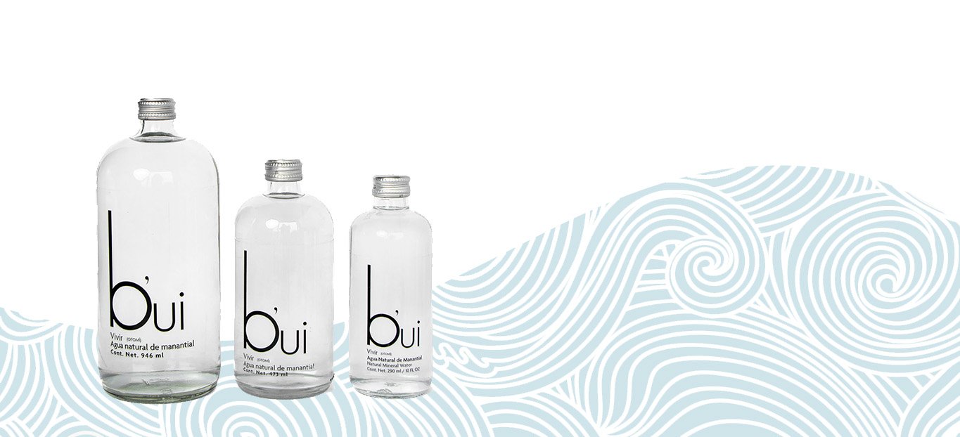 Botellas b'ui de 946ml, 473ml y 290ml